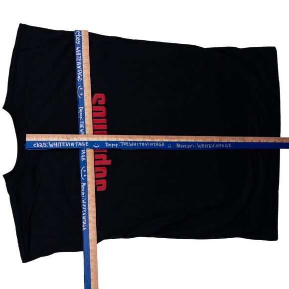 Vintage 90s HBO The Sopranos Muscle Shirt XL Black Puffy Logo Made In USA Y2K - Picture 3 of 7